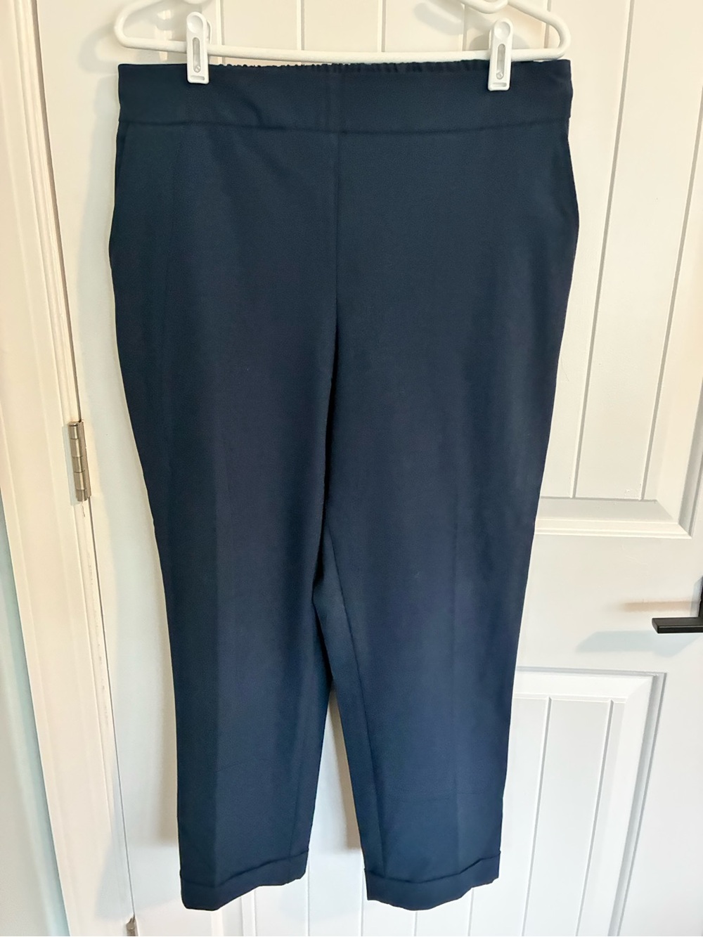 Rachel Zoe Navy Pull-On Cropped Pants